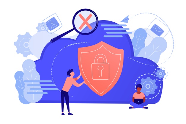 man-holding-security-shield-developer-using-laptop-data-applications-protection-network-information-security-safe-cloud-storage-concept-vector-isolated-illustration_335657-2192